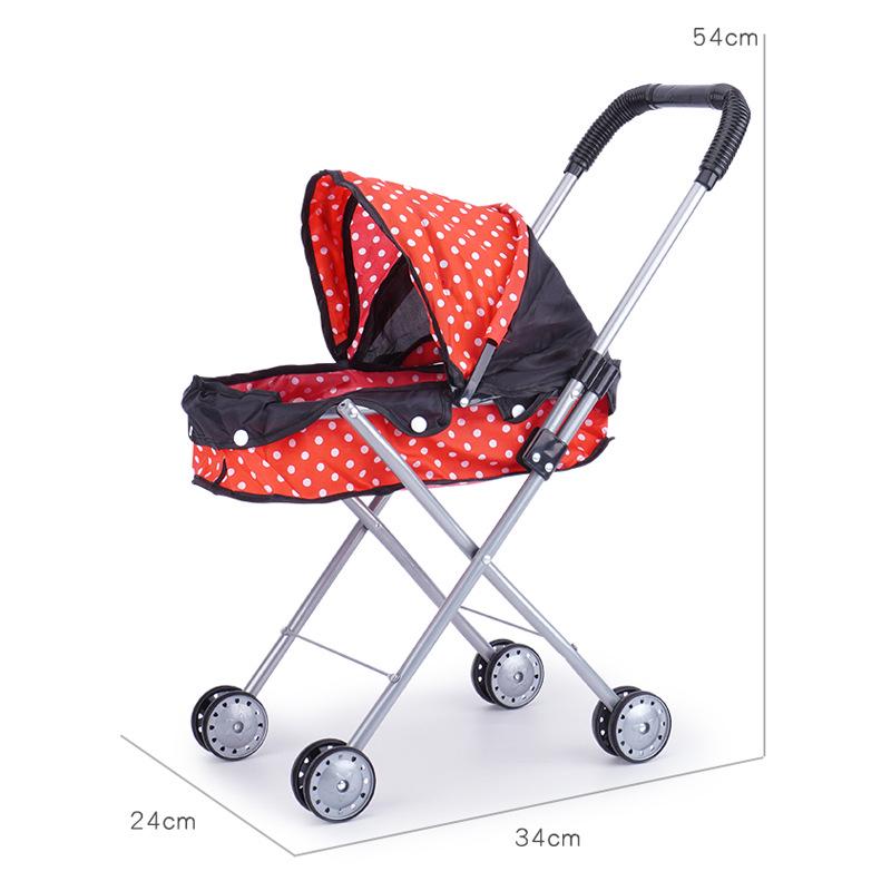Set Passeggino per Bambole e Giocattoli Transfrontaliero per Bambine - Regalo di Compleanno Perfetto