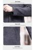 Men's Fashionable Double-Sided Wool Coat - 2025 Winter Stand Collar for Middle-Aged