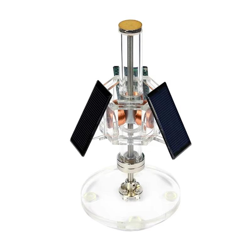 C-Удобный-Трехсторонний Вертикальный Магнитный Левитационный Солнечный Двигатель Бесколлекторный DIY Научный Эксперимент Обучающий Набор Модель