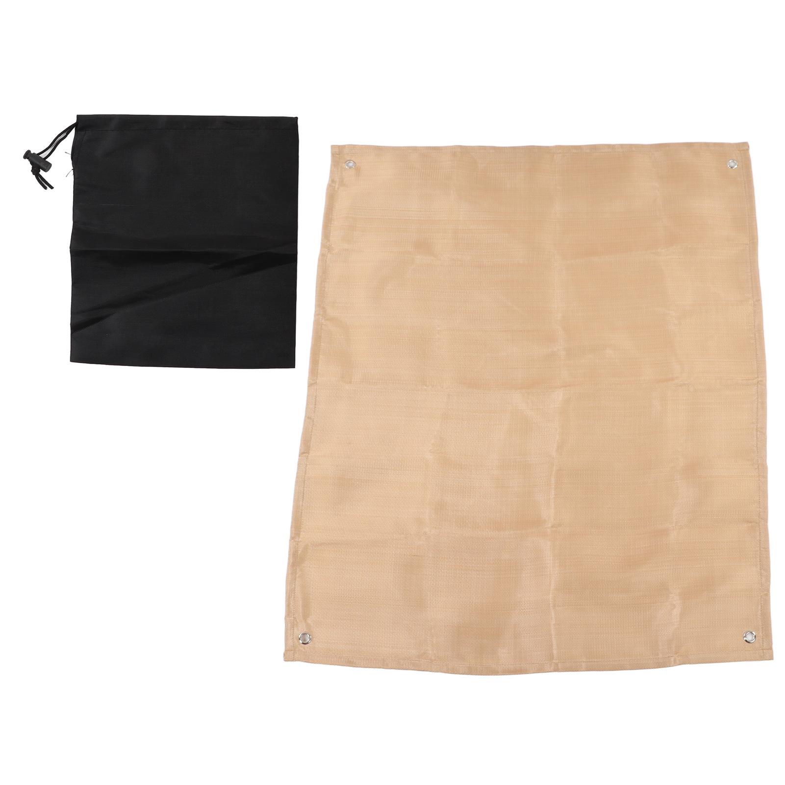 Огнестойкая ткань Теплоизоляция Противопожарное волокно Одеяло для кемпинга на открытом воздухе Барбекю 100x80см