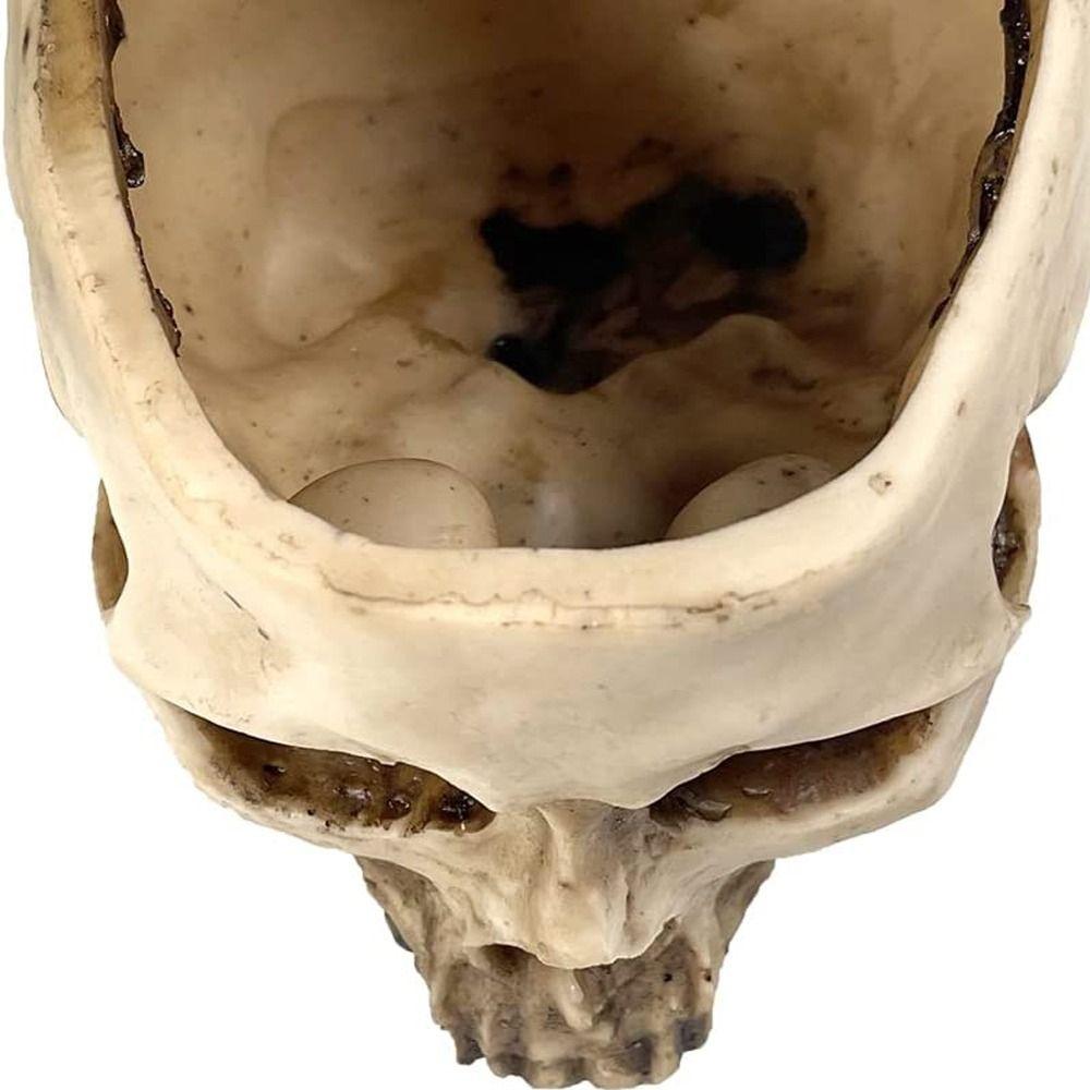 Office Sugar Container For Home Decor Flower Candy Bowl Skull Flower Pot Fake Skull Skull Planter