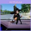 Car Witch Decoration Acrylic Halloween Pendant Cartoon Motif Vehicle Interior