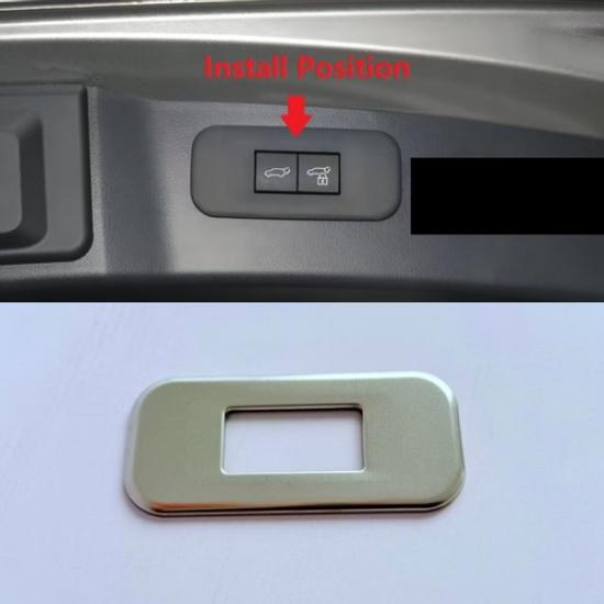 Matte Rear Tailgate Door Button Cover Trim For 24-25 Toyota Grand Highlander