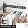 Wall Mounted Wall-Mounted Clothes Hanger  Closet Durable Couple Stainless steel Folding Retractable Hook Home