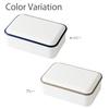 Takenaka Retromoda Square Lunch Bento 1 Made in 600ml Box, Tier, Japan, Gray, Approx. Capacity, T-26606