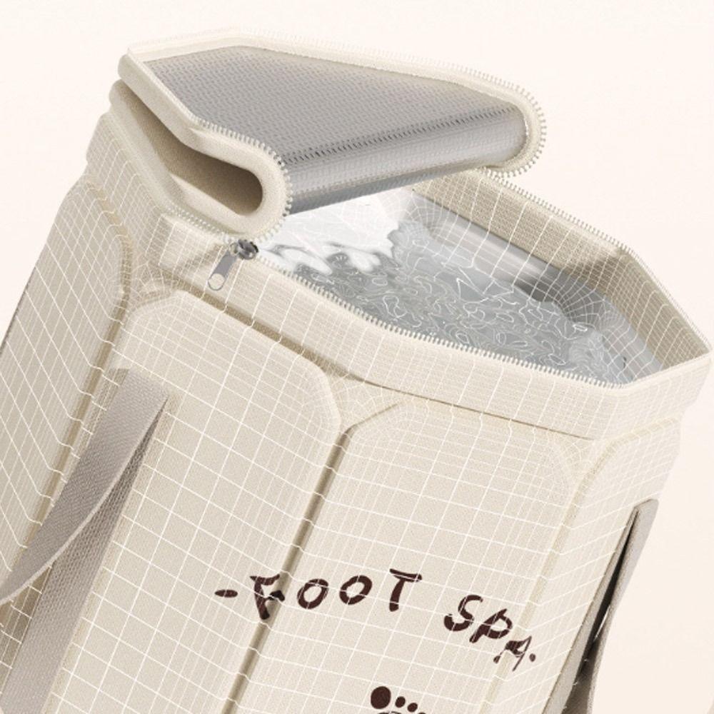 Thickened Foot Bath Bucket Collapsible Foot Soak Bucket Multifunctional Foot Washing Bag  Travel