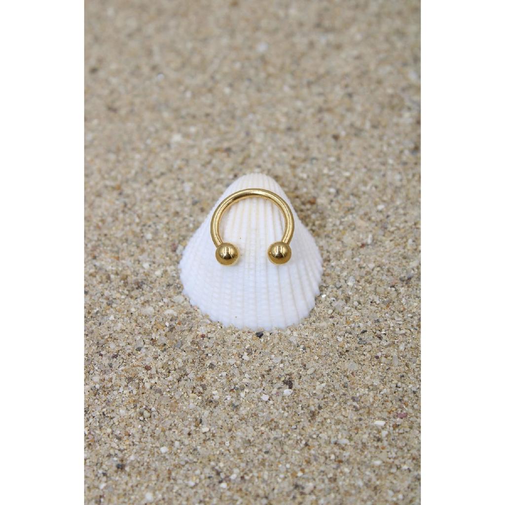 Piercing Surgical Steel Piercing Ring Cartilage Septum Tragus Conch Helix Gold Color Ball Diameter 3 Mm