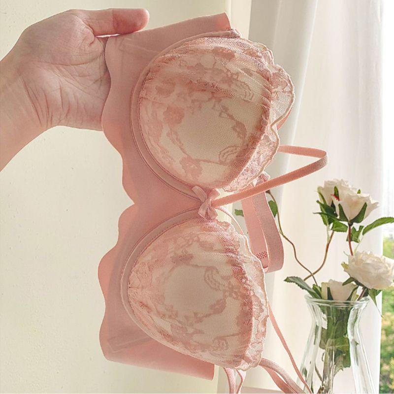 Girls Sexy Bras Black Lace Underwear Sling Backless Bras