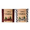 Chair Festive Christmas Covers In Red And Black Plaid For Holiday Home Decor