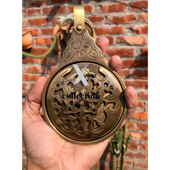 

Антикварная латунная астролябия, арабский календарь, 8 дюймов, астрологический исламский навигационный глобус