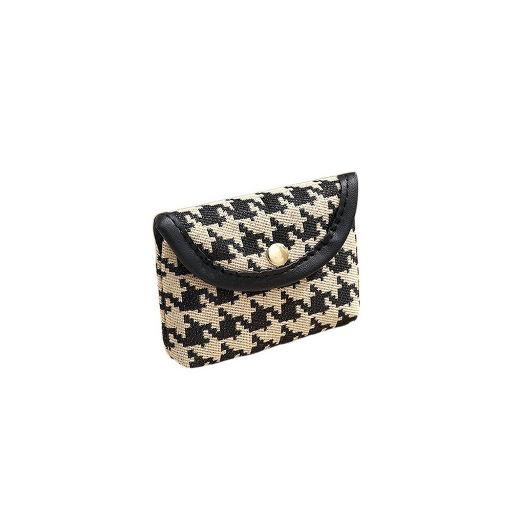 Zipper Coin Purse Fashionable Handbag Women Mini Ultra-thin Short Style Small Purse Large Capacity Key Card Bag Square Coin Bag