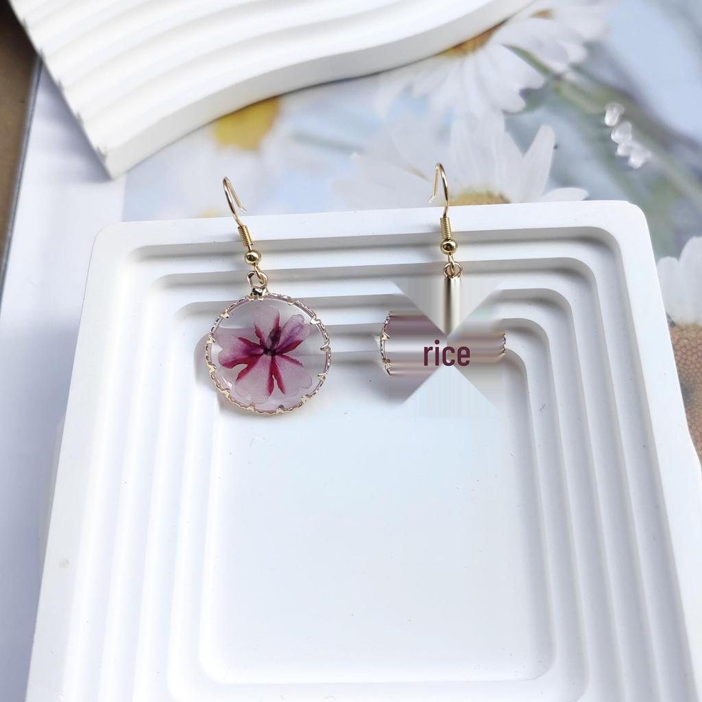 Handmade Dried Flower Dangle & Stud Earrings - Real Preserved Blooms