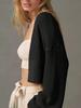 Women's Cropped Knit Cardigan Lightweight Open Front Boho Summer Outerwear
