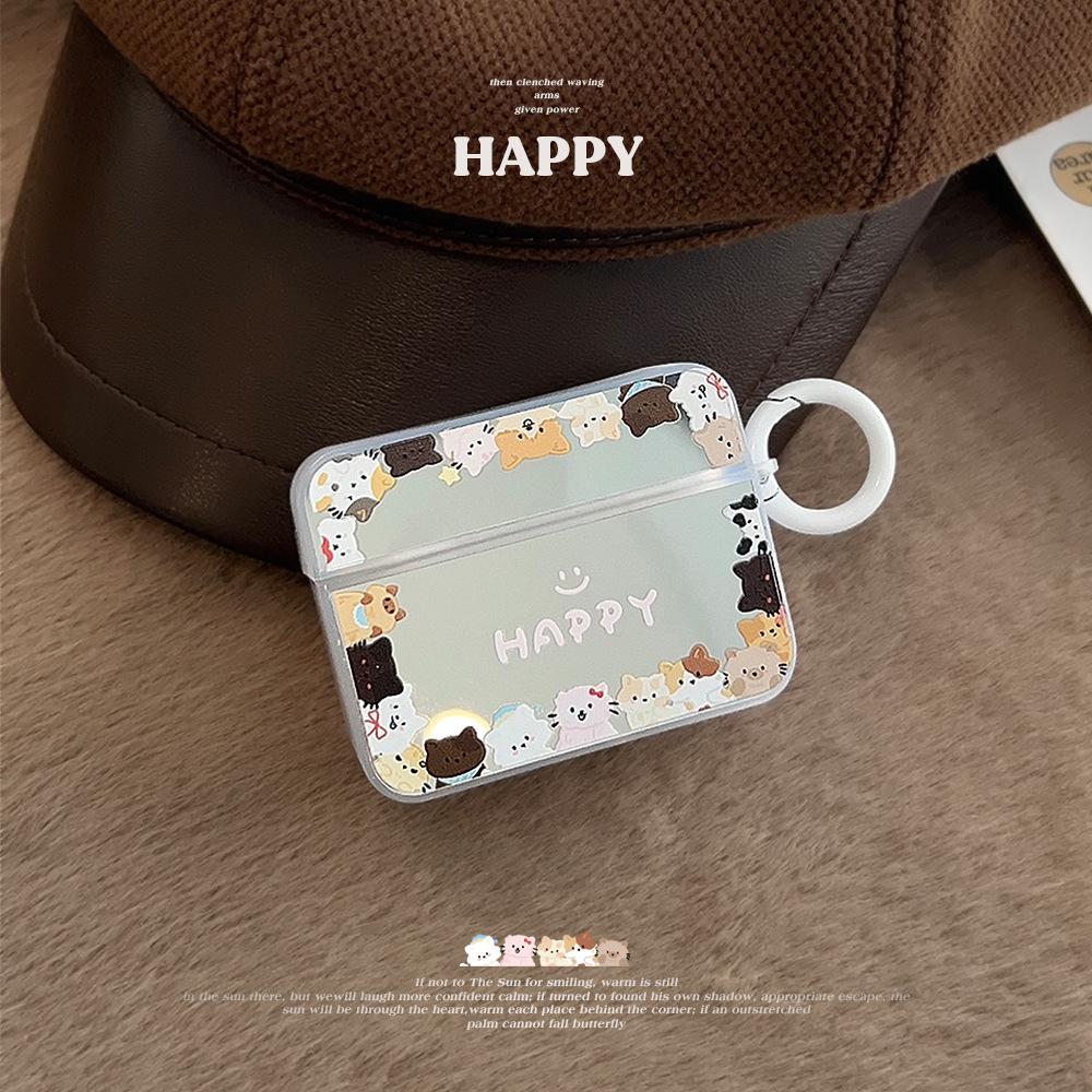 Mirror ins sweet kitten suitable for Apple AirPods1/2 Bluetooth headset case pro2 new 3rd generation