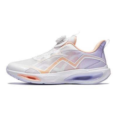 Kids Lingyun Pro Comfortable Breathable Durable Low-Top Running Shoes Kids Sneakers White Purple Orange 322435511-2