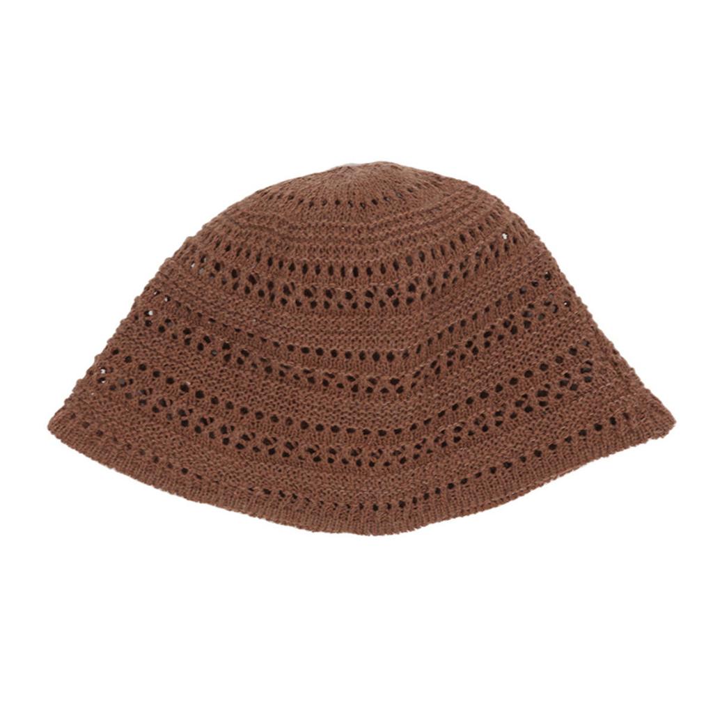 Summer Bucket Fisherman Hat Women Hollow Out Sun Cap Outdoor Casual Versatile Panama Hats Crochet Foldable Beach Caps