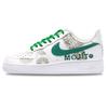 Nike Air Force 1 Lemon Summer Hovězí Kůže Odolné proti oděru Rovnováha Nízké Skateboardové boty Pánské Bílá Zelená CW2288-111(Tým144-)