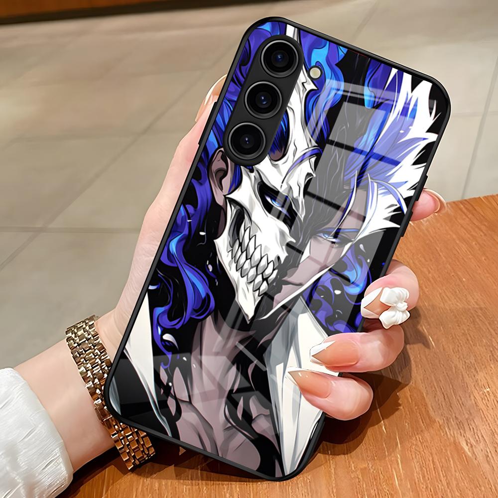 

Bleach Grimmjow Anime Phone Case For Samsung S26 S25 Edge Ultra S23 S22 S21 S20 Ultra Plus S24 Fe A54 A53 A25 Glass Cover Samsung S25