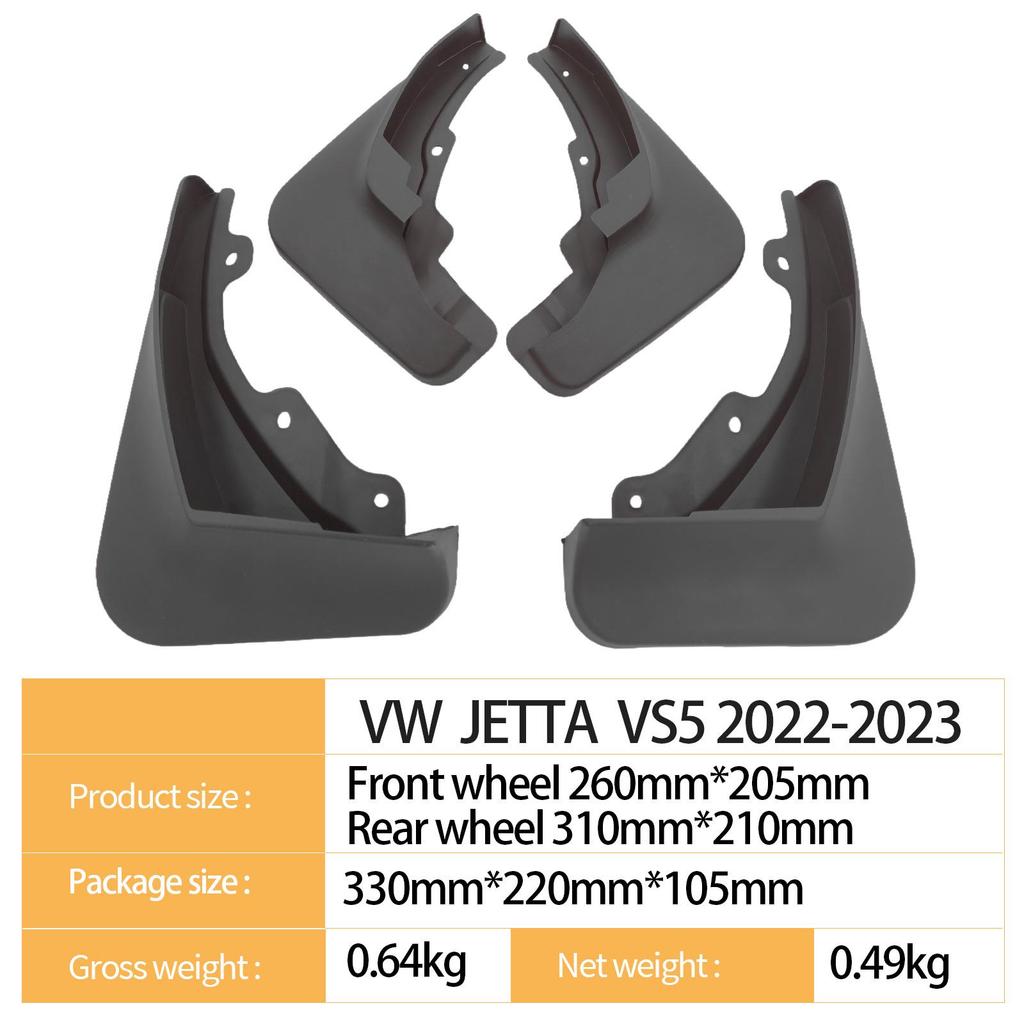 Compatible Mud Flaps for 2022-2023 Volkswagen Jetta & JETTA VS5