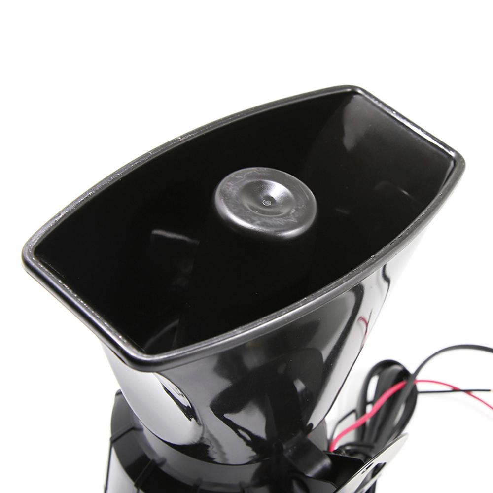 Car Megaphone 7 Tone Alarm Horn 12V 110dB Loud Speaker Fire Alarm Ambulance Blaring Police Siren
