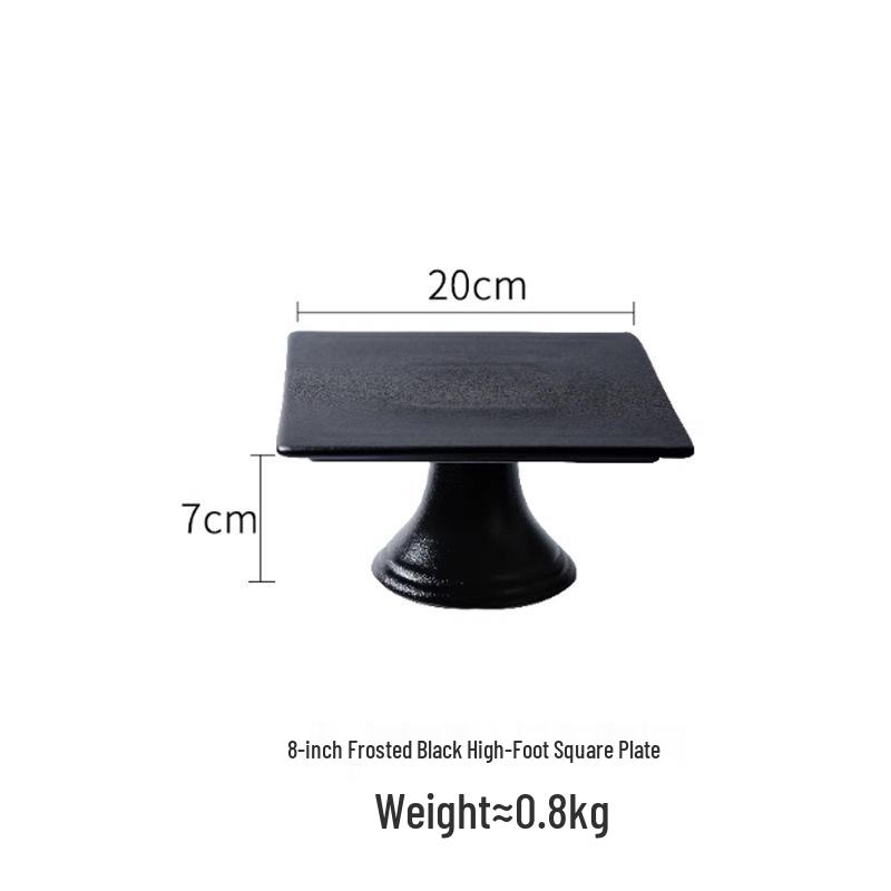 Ceramic High-Footed Afternoon Tea Dessert Stand and Tray