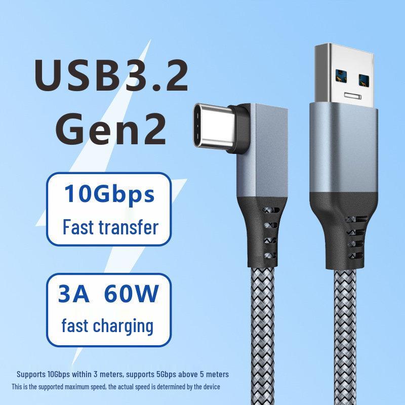 USB 3.2 To Type-C Gen 2 Data Cable for Mobile Drives & iPad/Phone To Computer Connection