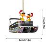 Christmas Tree Decoration Funny Duck Pontoon Boat Hanging Ornament For Christmas Tree Fireplace Door Wall