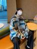 Men's Trendy Color Block Knit Sweater - Autumn/Winter Warm Round Neck Cardigan