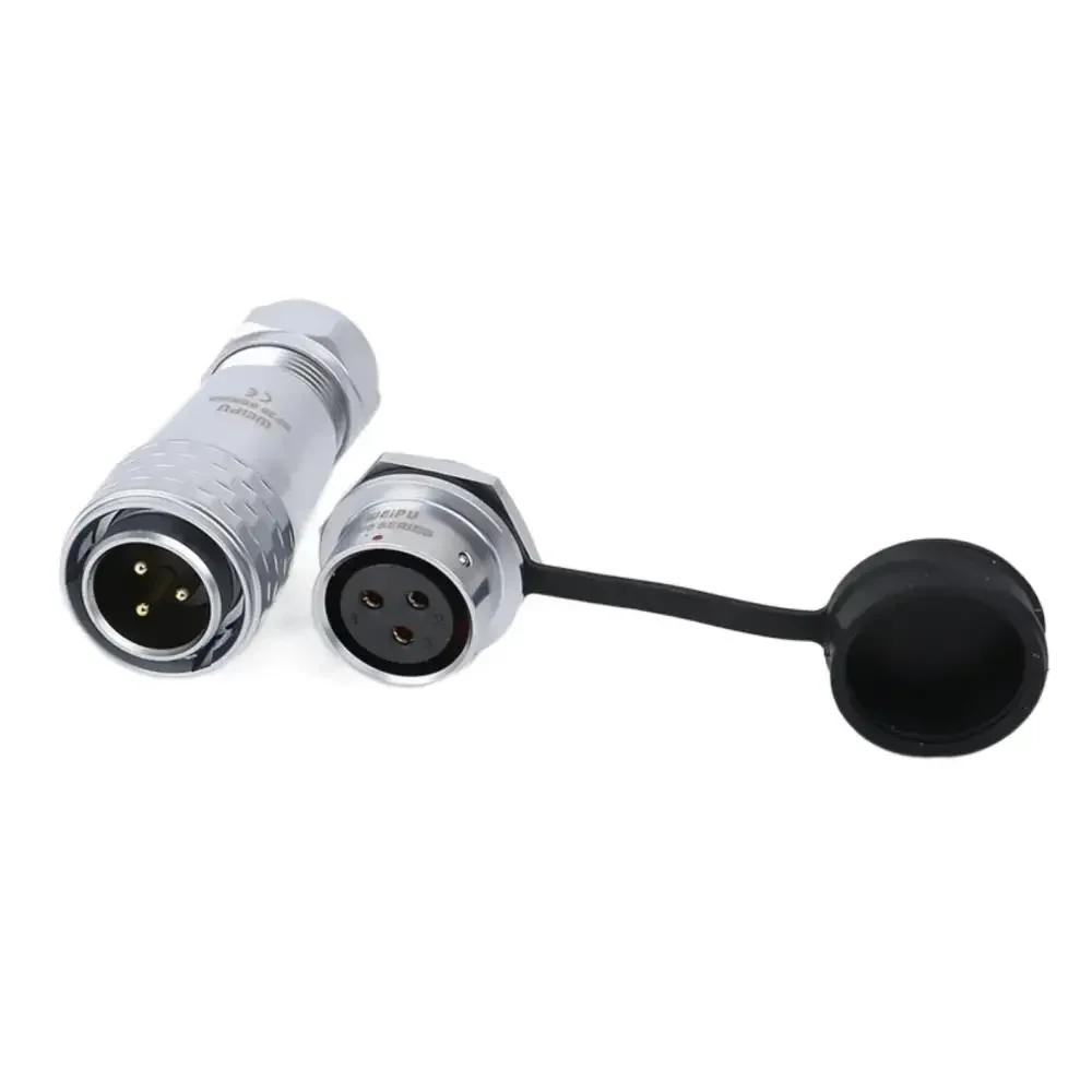 WEIPU SF20 SF2010/P SF2012/S Waterproof 2 3 4 5 6 7 8 9 12 15 Pin Industrial Power Aviation Connector M20 Rear Nut Seat IP67