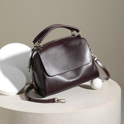 First Layer Cowhide Women's Bag New Handbag Women's Commuter Shoulder Bag Women's Large-capacity Messenger Bag