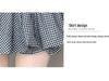 White High-Waist Anti-Exposure A-Line Mini Skirt - Women's Sweet Age-Reducing Flower Bud Design