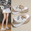College Style Versatile Candy Color Scheme Thick Baseplate Shoes German Training Shoes Women 2025 New Fashion Casual Light Dad Shoes
