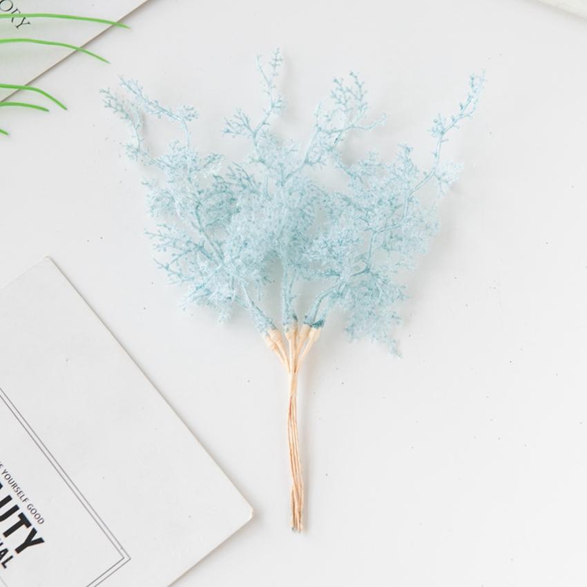 6Pcs Artificial Plants Golden Silvery Fake Branch For Christmas Tree Accessory Home Wedding Arch Decoration Candy Box Scrapbook