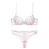 Slim Summer Lace Bra Set: Sexy, Comfortable, Embroidered, and Perfect for Both Large and Small Busts