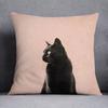 Cute kitten pattern pillowcase home fabric decoration sofa cushion living room bedroom square pillow cover home