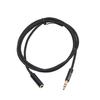 Cavo di Estensione Audio 3,5mm Stereo Portatile in Lega di Alluminio Maschio a Femmina Cavo di Estensione per Cuffie