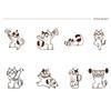 Cute Wooden Rubber Stamps Journal Decoration Stamps  For DIY Card Photo Album Diary Decor