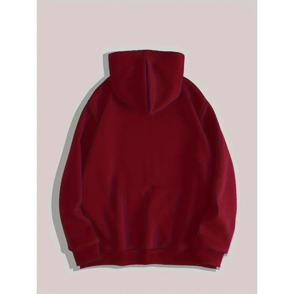 Heavy Duty Men's Hooded Sweatshirt, Fashionable Street Style Cardigan, Zipper Jacket