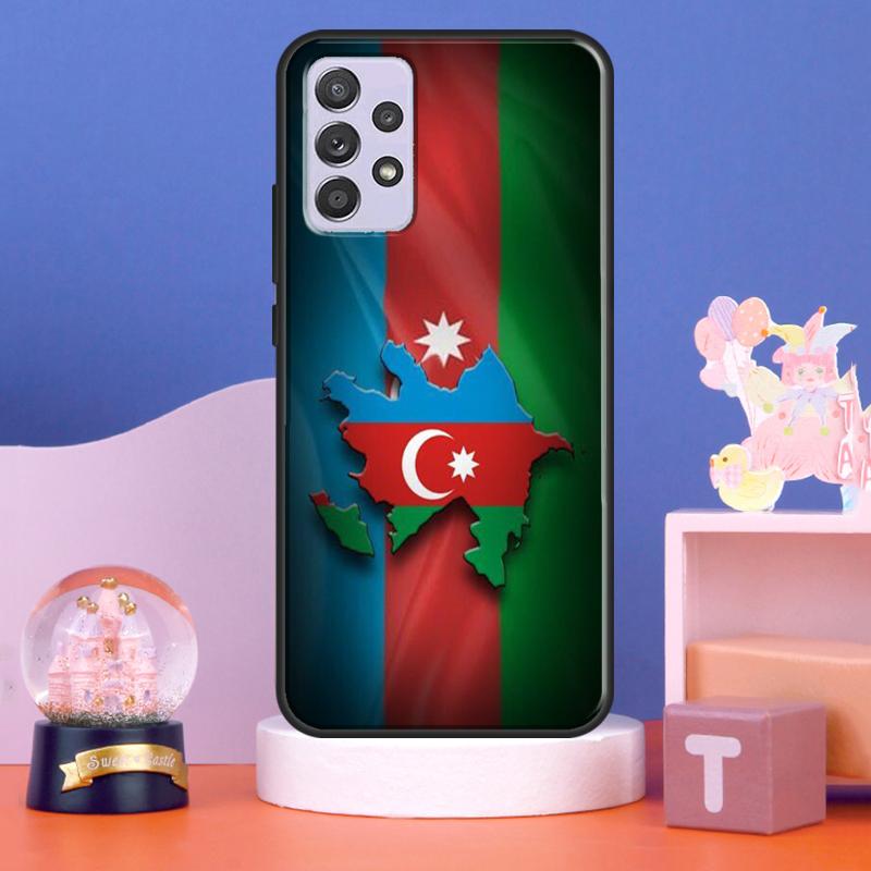 Azerbaijan Flag Case For Samsung Galaxy A56 A16 A26 A36 A55 A35 A15 A54 A34 A14 A52 A32 A12 A13 A33 A53 A17
