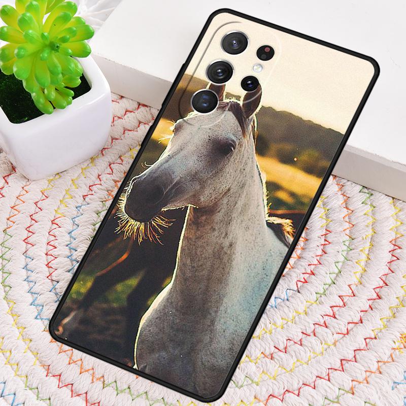 Handsome Horse Animal Silicone Phone Case For Samsung Galaxy Note 10 Pro S26 S25 S24 S23 S22 S21 Plus S25Ultra Capa Cover