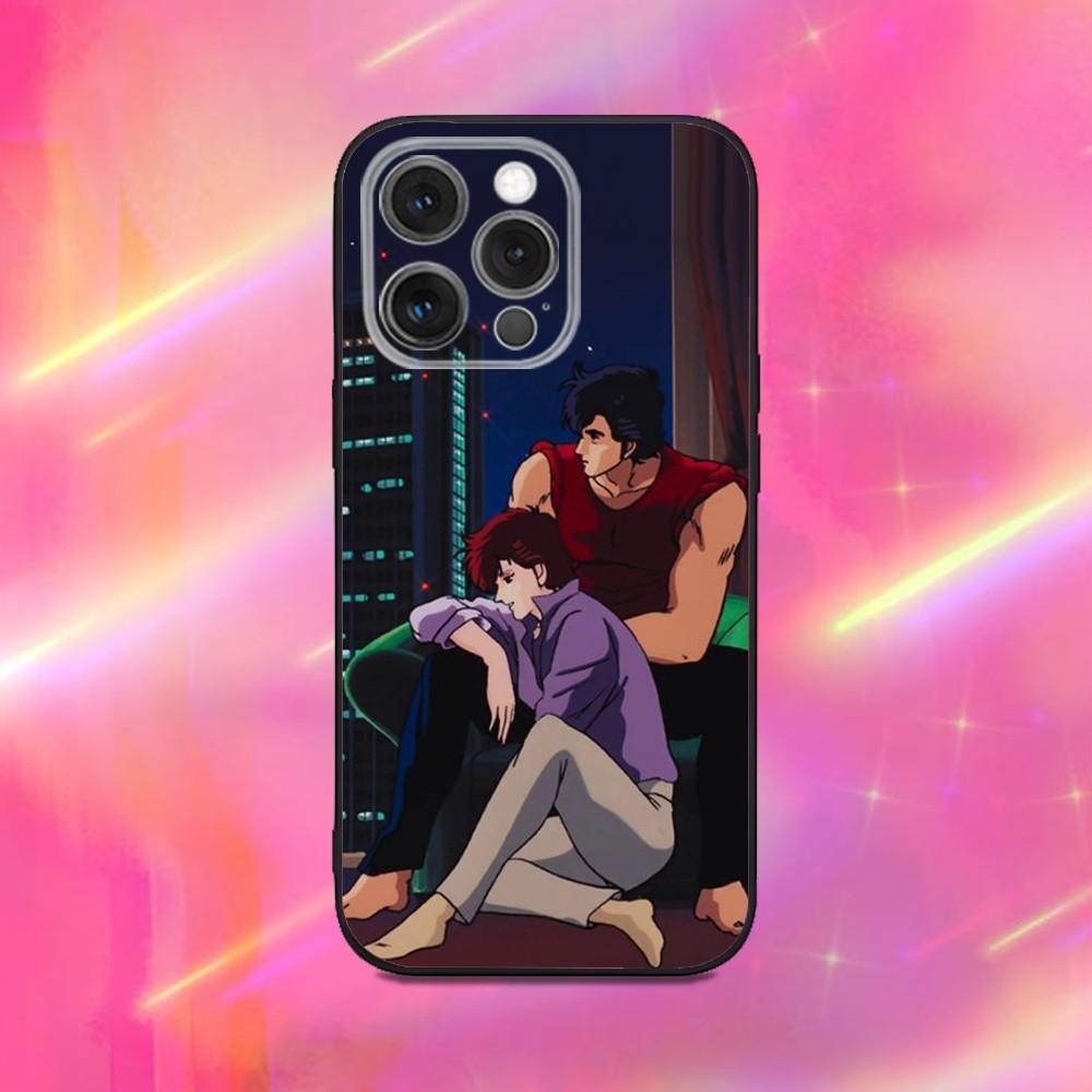 

Retro City Hunter Comic Phone Case For iPhone 16,15,14,13,12,11,Pro,Max,Plus,X,XS,XR,SE,8,7,Mini,Soft Silicone Black Case iPhone14Plus