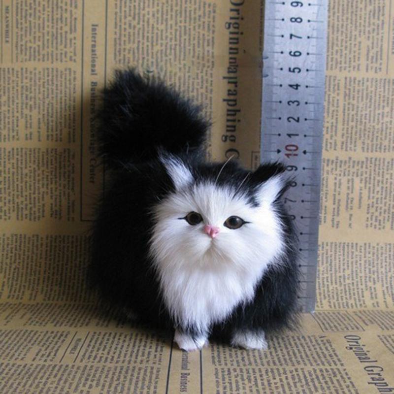 Kätzchenfiguren Simulation Katze Ornament Geschenk für Kind Kinder Schlafzimmerdekoration