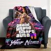 Grand Theft Auto Customize Text Blanket Lightweight Customizable Blanket Warmthful Decor Throw For Home Decor Office Chair Office Chair