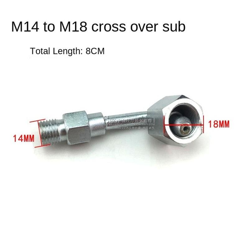 Diesel Common Rail Injector Repair Tool Test Bench Conversion Joint High Pressure Oil Pipe Tube Transition M14-12/14/16/18