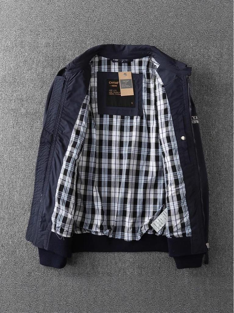 Herren Herbst/Winter Schlanke Passform Windjacke: Business Casual, Vielseitig, Doppellagige Reversjacke.
