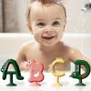 Safe & Non Toxic Silicone Teether Chewable Teething Toy with 26 Letters Cognitive Development for Infants for Boys Girls