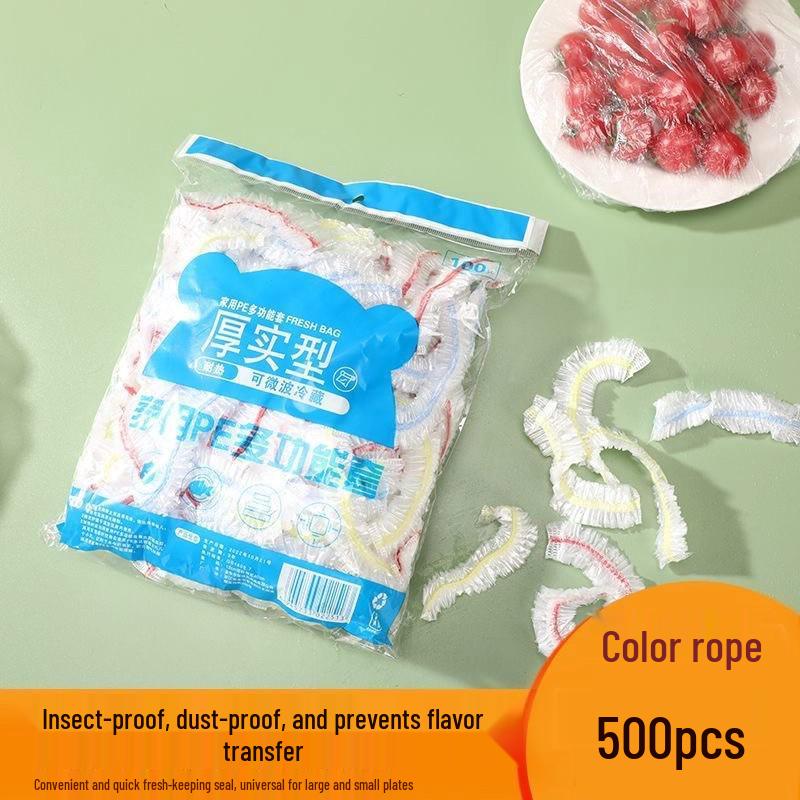 Einweg Elastische Lebensmittelverpackungsabdeckungen - Lebensmittelgeeignete Frischhaltefolie Schüsselkappen