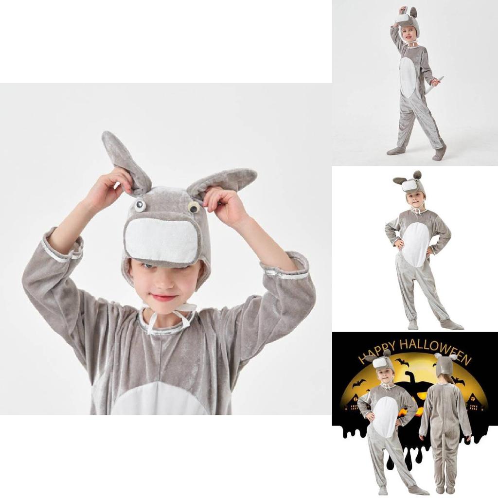 High-quality Polyester Kids Donkey Costume For Halloween Cosplay