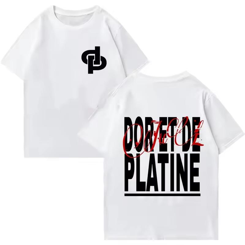 New Jul DP Summer Maillot Fashion Printed Unisexs Shirts High Street Y2K Shirts Unisex Trend Cotton Fashion Oversized Tshirt