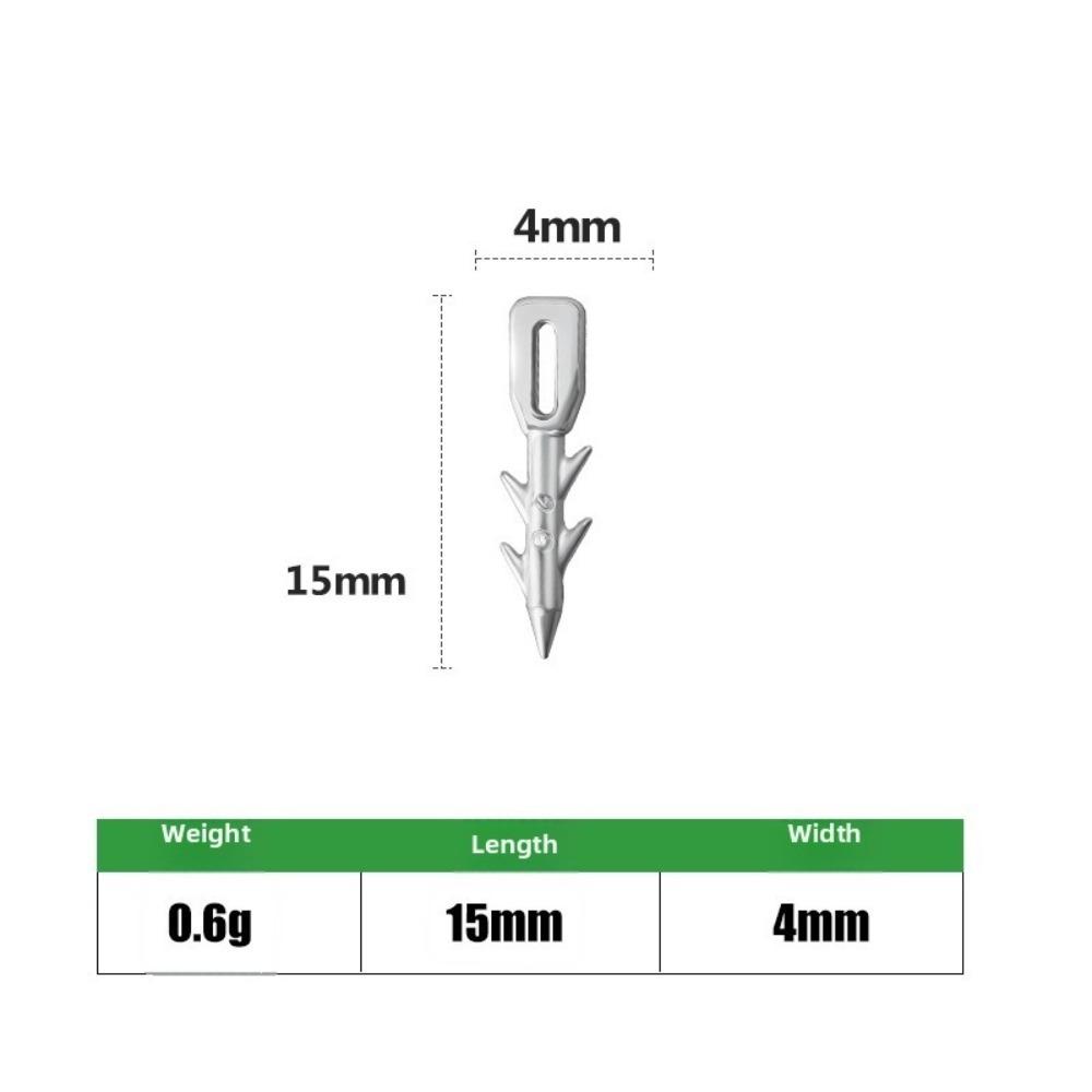 10pcs Multi-Weight Kit Worm Lure Sinkers Weight Nail Sinker Pendant Fishing Sinkers Sea Fishing 0.6g(10pcs)